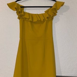 Gold French connection cocktail dress